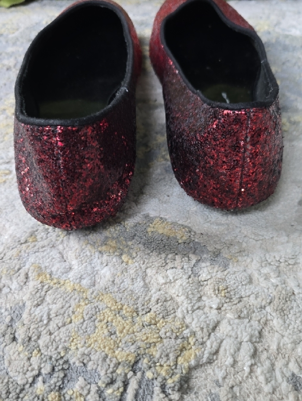 LOWER EAST SIDE Red Glitter Ballet Flats Women's Size 7.5 - Picture 7 of 15